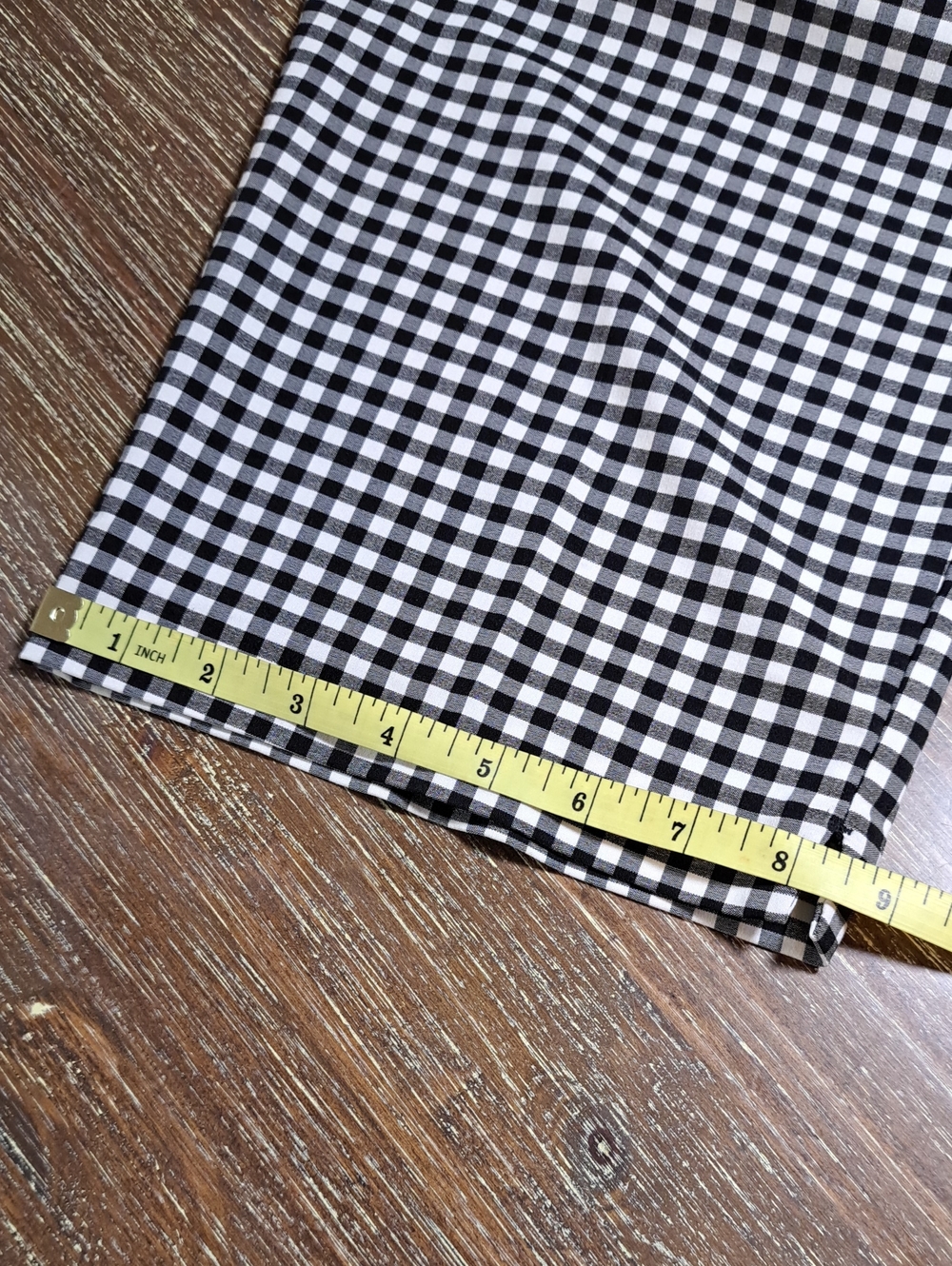 89th & Madison Women’s Black & White Gingham Check Cropped Pants Large Pockets - Picture 10 of 10